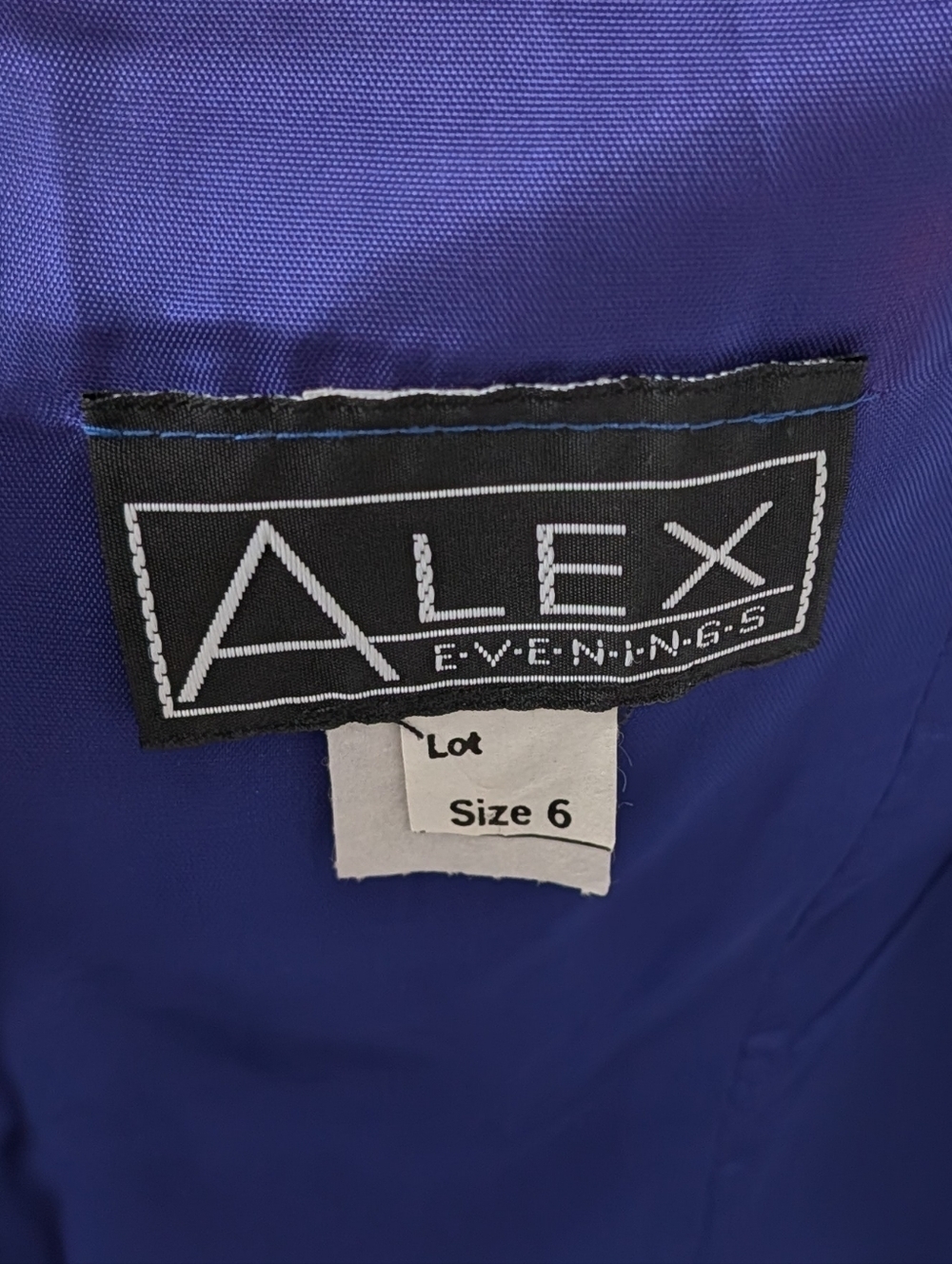 Alex Evenings Womens Blue Vintage Velvet Puff Sleeve Cocktail Midi Dress Size 6 - Picture 4 of 14